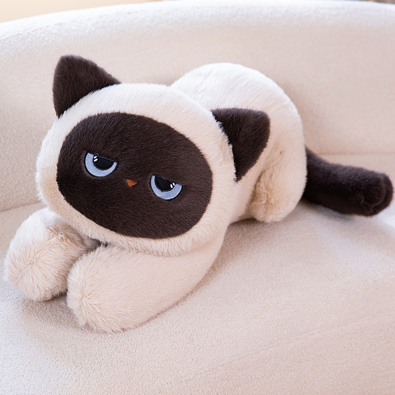 Bolster Pillow Long - 60/90CM Long Siamese Cat Plush Pillow