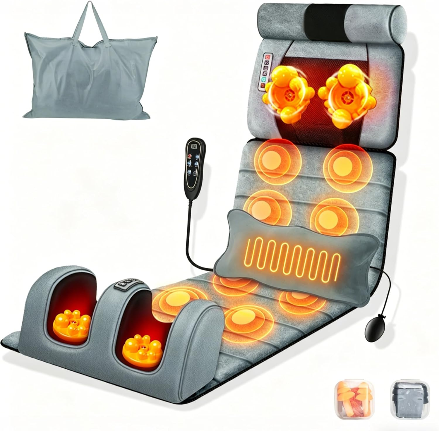 Heated Pad Electric - Full Body Massager Mat with Heat