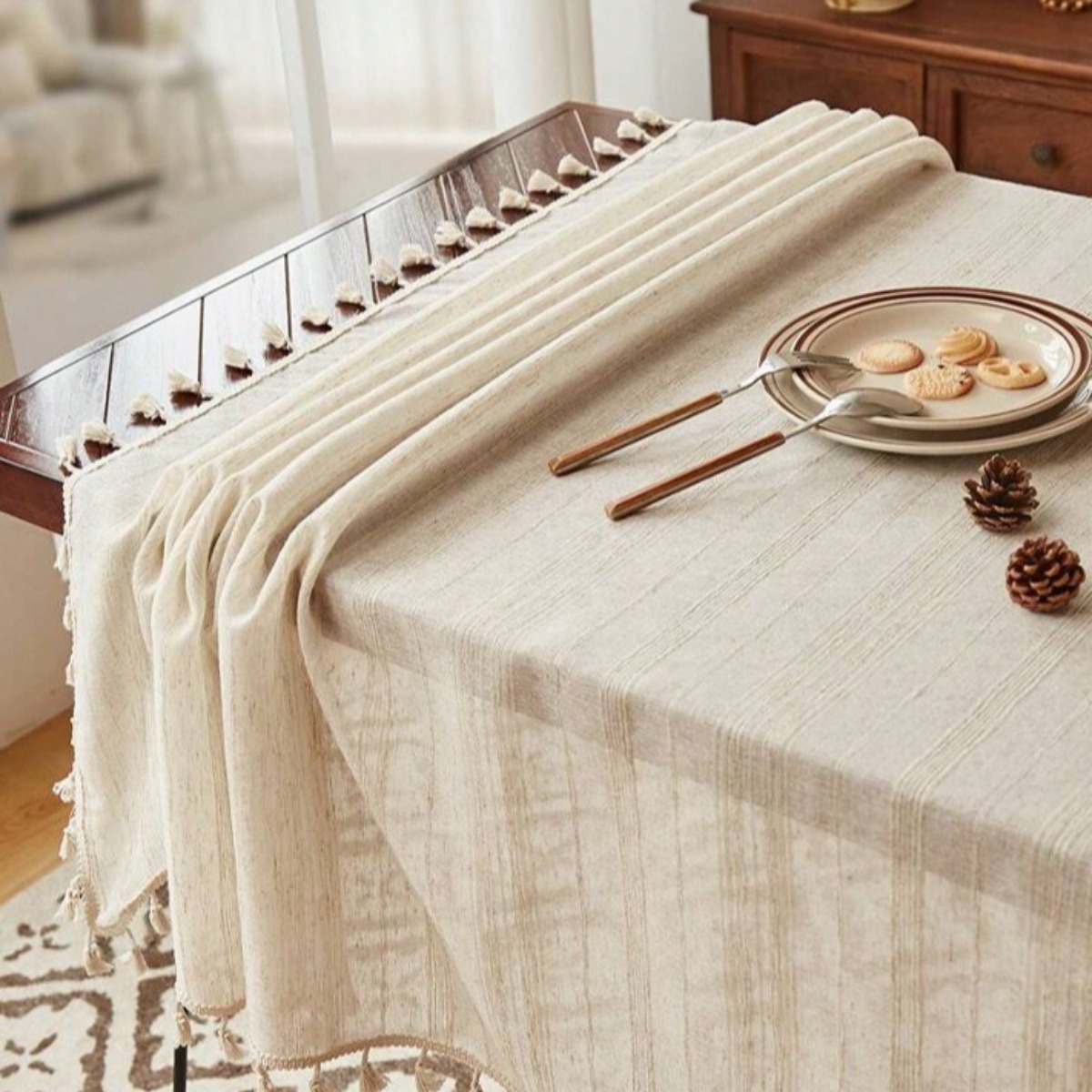 Home Textiles Today News - Table Cloth Rectangle Heavy Duty Cotton