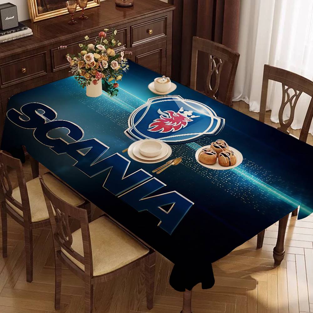 Home Textiles Today Logo - S-Scania Logo Washable TableCloth for Wedding
