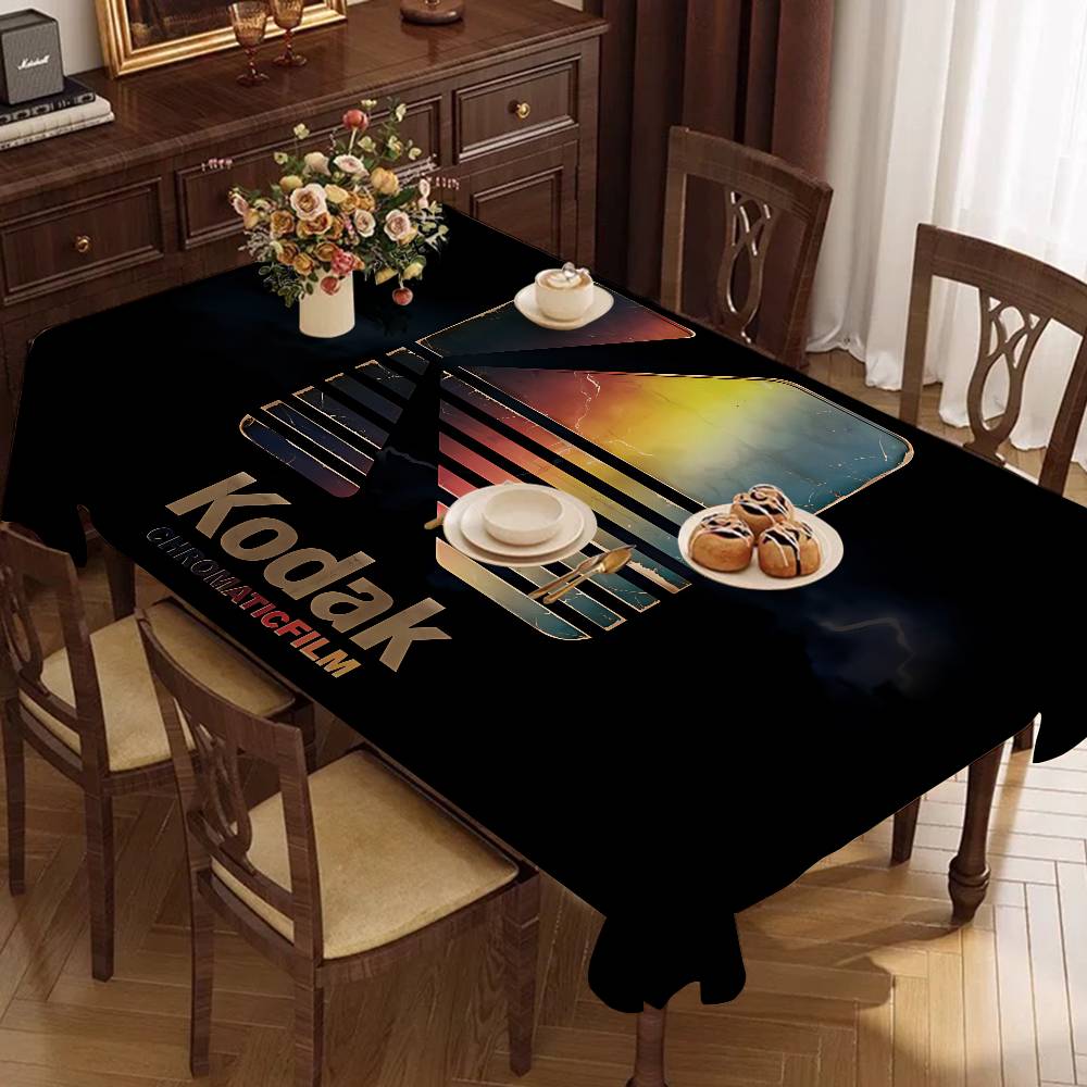 Home Textiles Today Logo - K-Kodak Logo Themed Polyester Tablecloths Cute