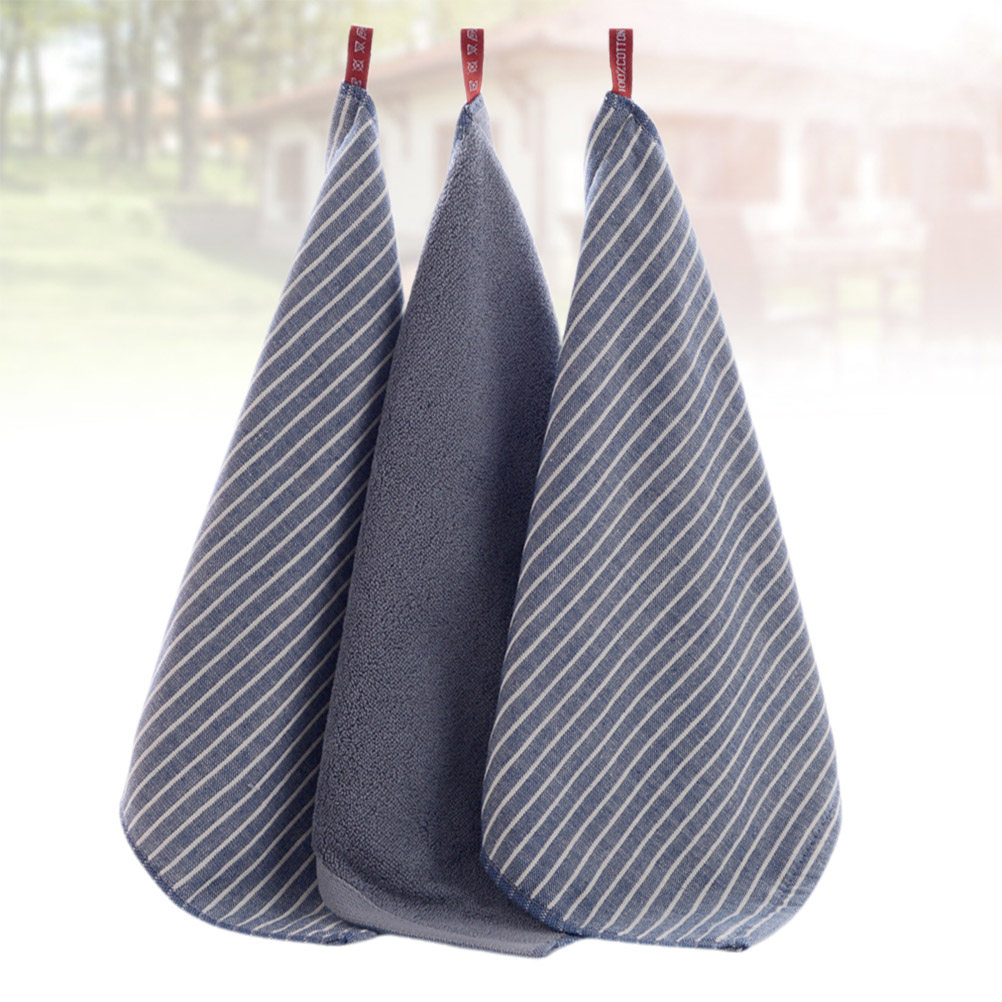 3Pcs Thick Striped Cotton Towe - Home Textiles Pakistan 评论和价格
