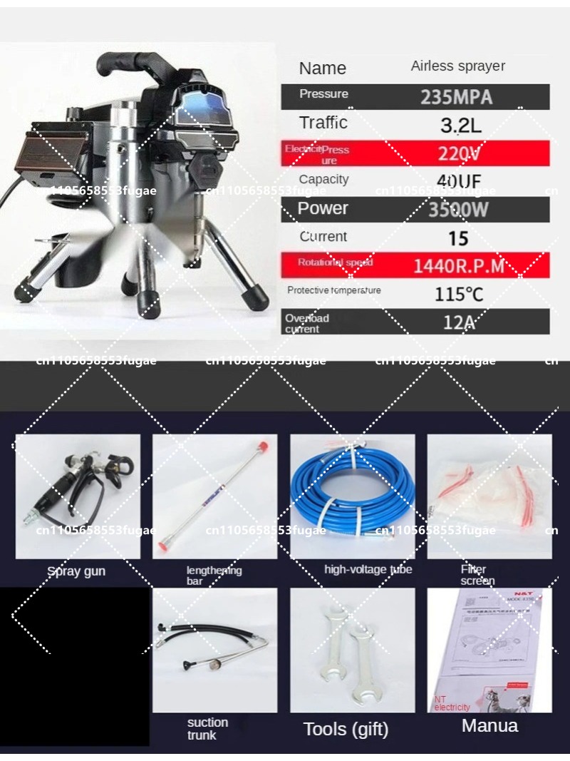 Professional 3.2L Airless Spra - Home Textile Industry 评论和价格