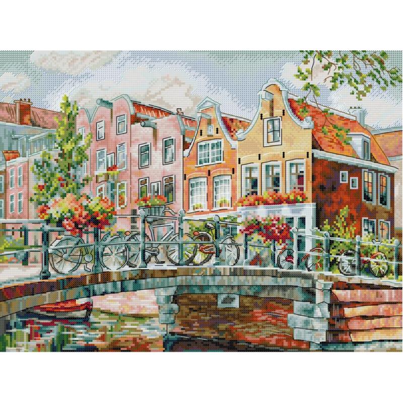Amsterdam Canals Scenic Patter - Home Textiles Discount 评论和价格