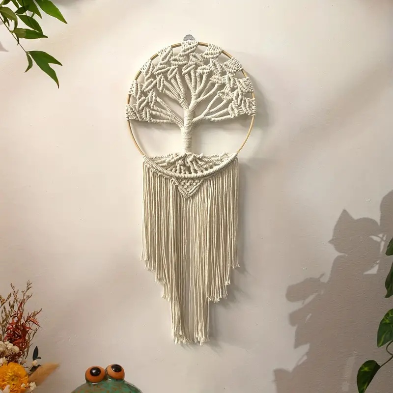 Tree of Life Macrame Wall Hang - Home Textiles Discount 评论和价格