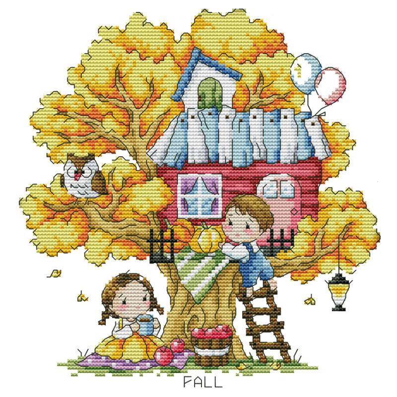 Cartoon Tree House Series Prin - Home Textiles Discount 评论和价格