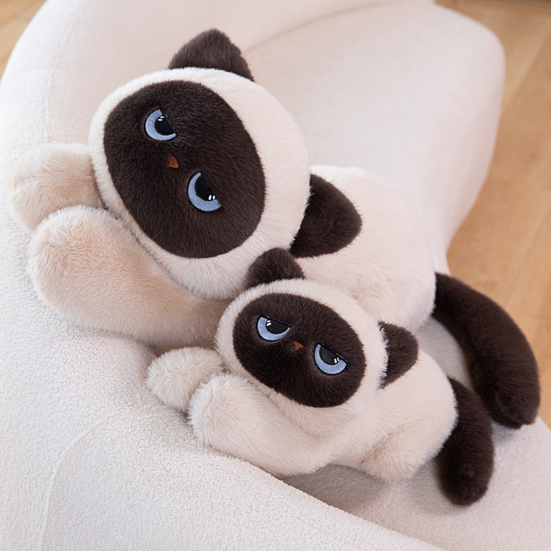 60/90CM Long Siamese Cat Plush - Bolster Pillow Long 评论和价格