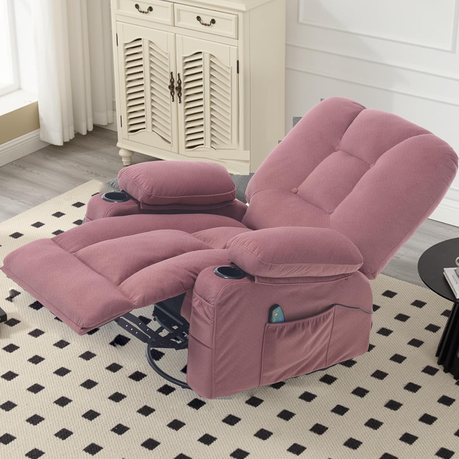 Rocker Swivel Recliner Chair w - Home Textiles Of Scandinavia 评论和价格