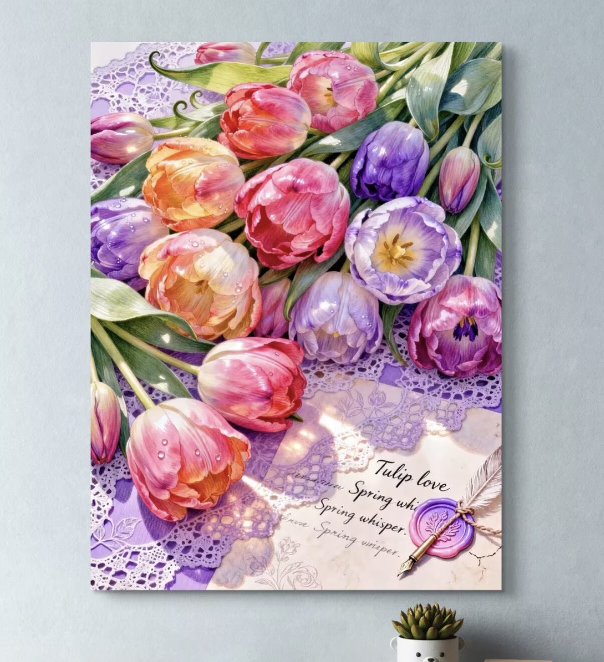9CT 14ct tulip letter paper Pr - Home Textiles Discount 评论和价格