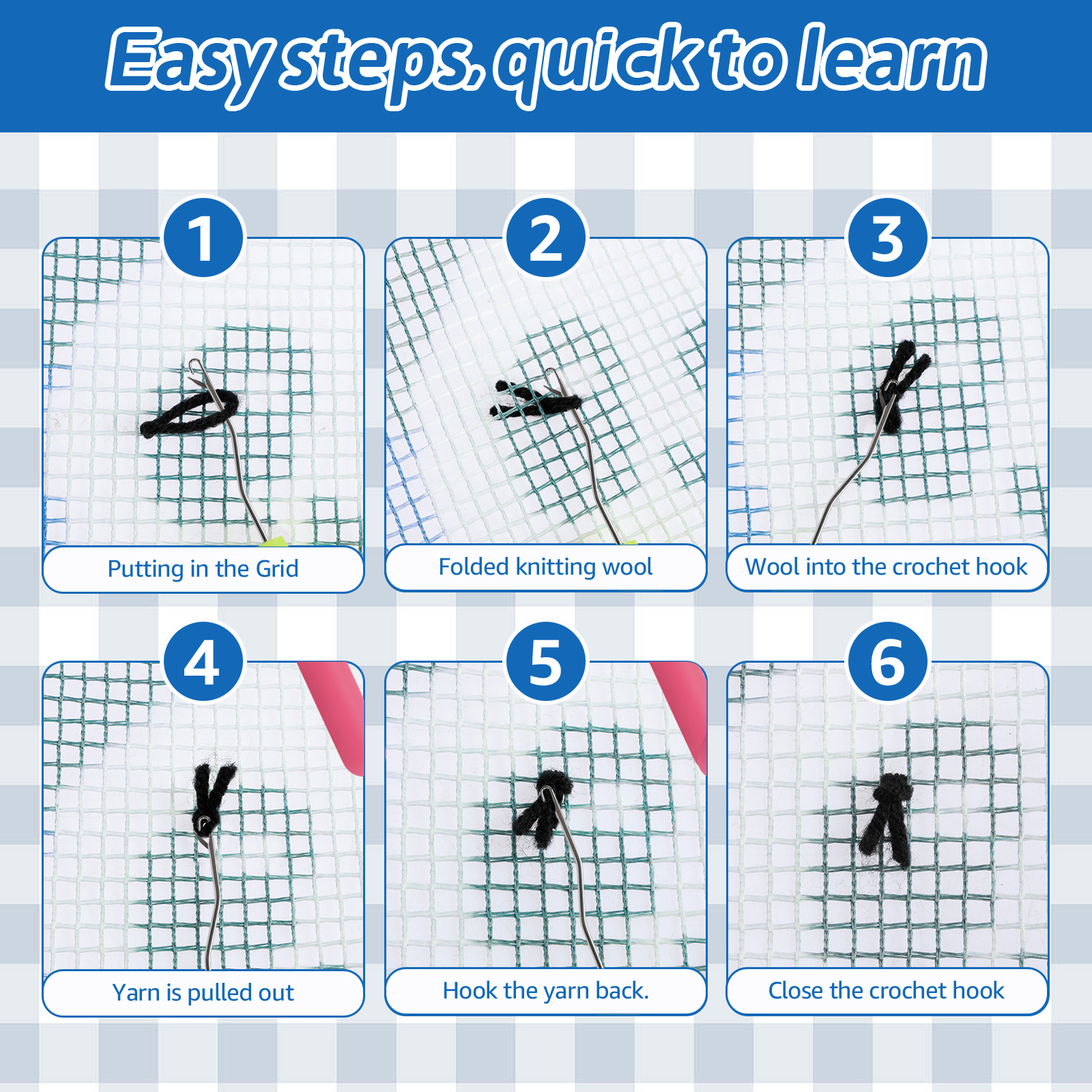 Latch Hook Kits for Adults Beg - Home Of Textiles 评论和价格