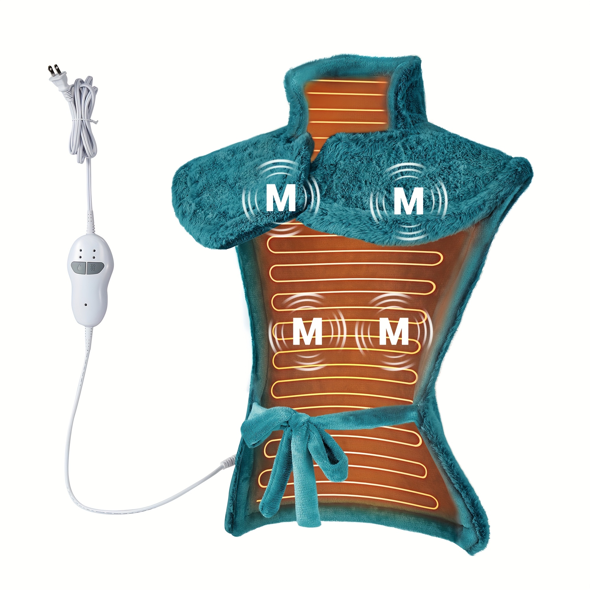 4 Motors Massaging Heating Pad - Heated Pad Electric 评论和价格