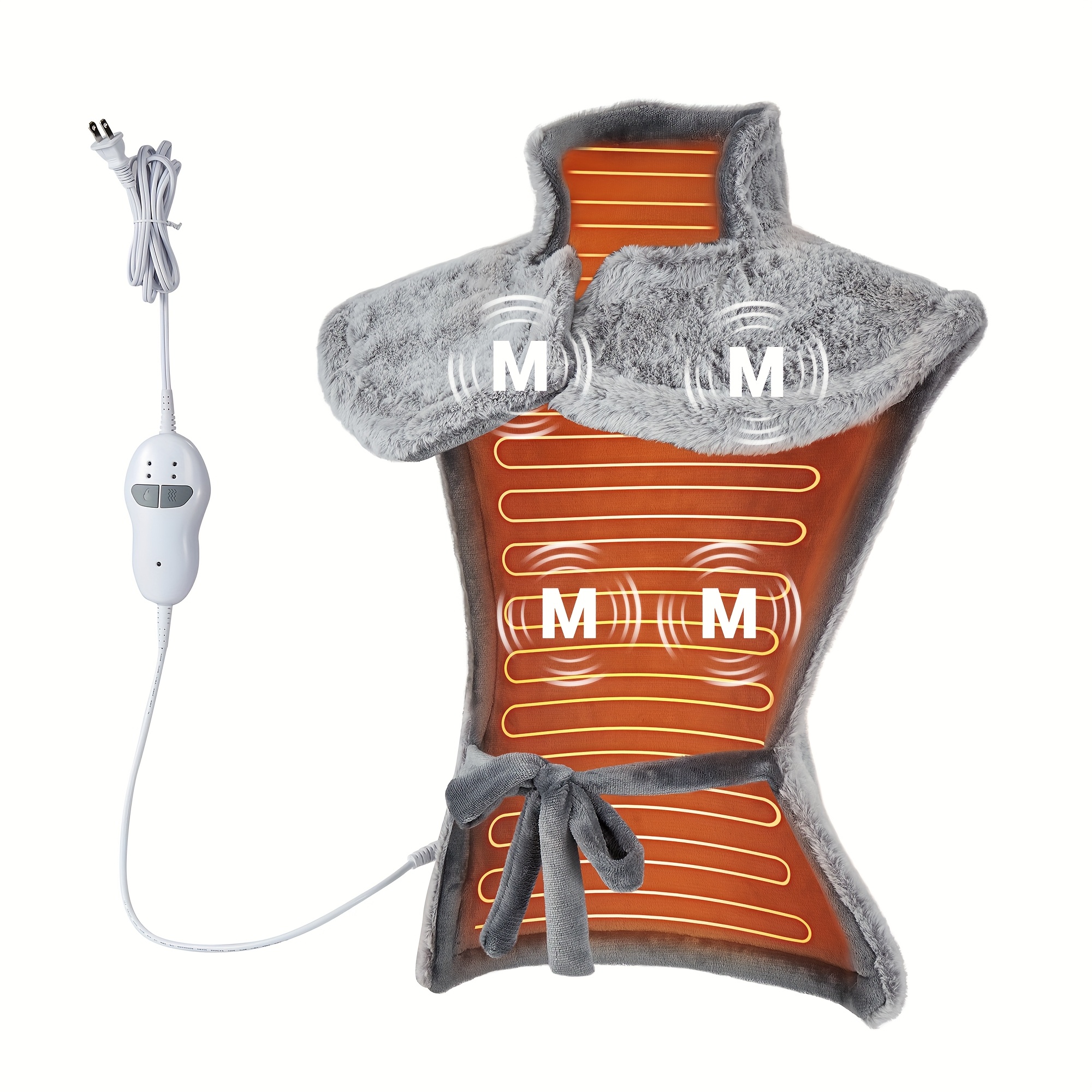 4 Motors Massaging Heating Pad - Heated Pad Electric 评论和价格