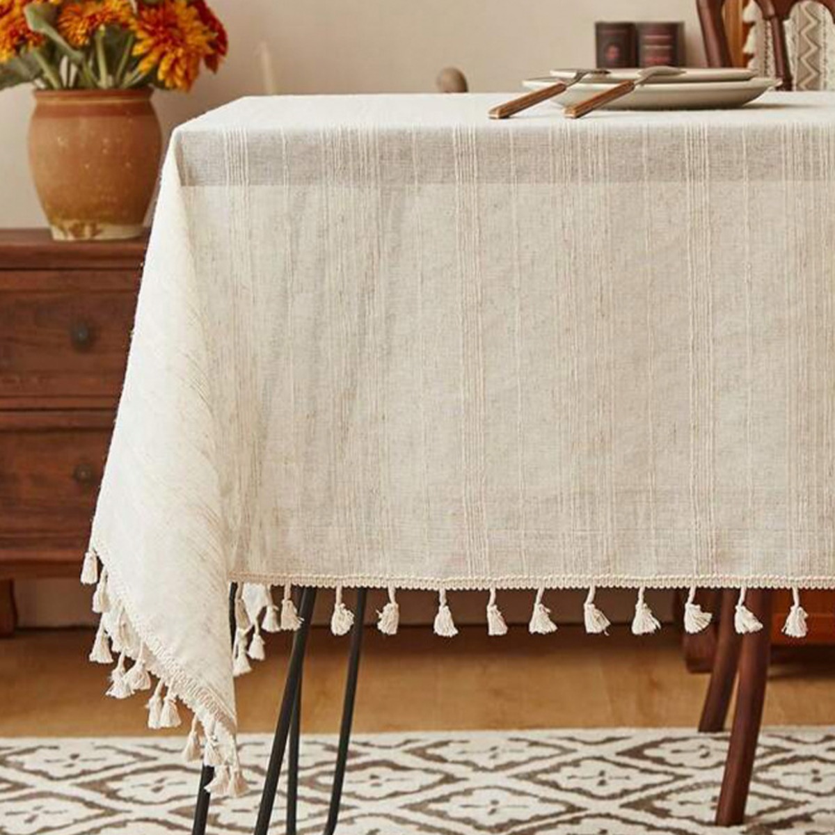 Table Cloth Rectangle Heavy Du - Home Textiles Today News 评论和价格
