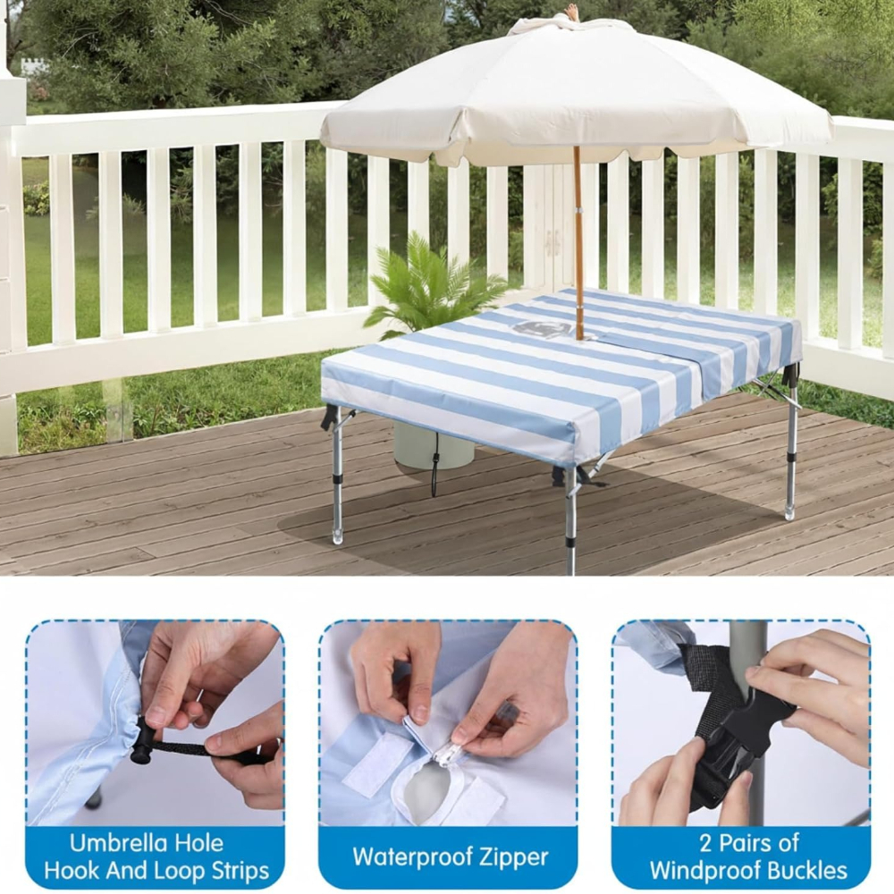 Outdoor Tablecloth with Umbrel - Home Textiles Today News 评论和价格