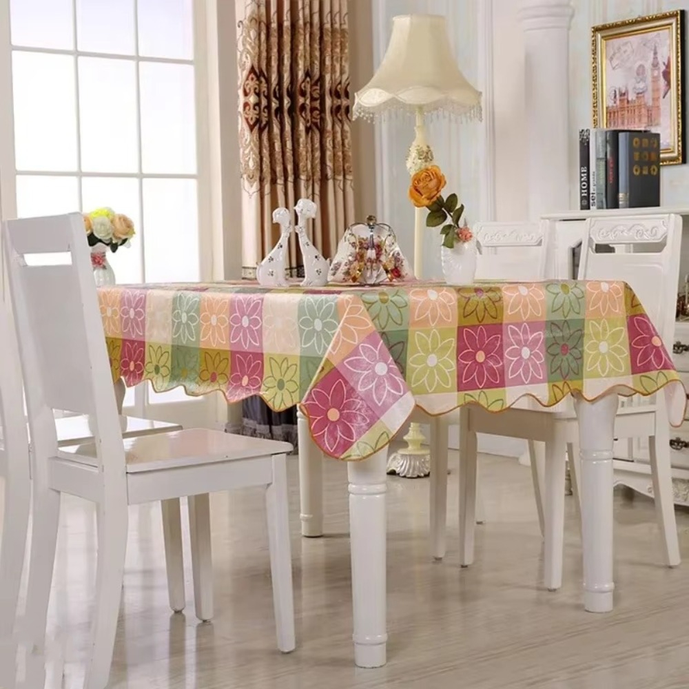 Waterproof PVC Table Cloth Hom - Home Textiles Today News 评论和价格