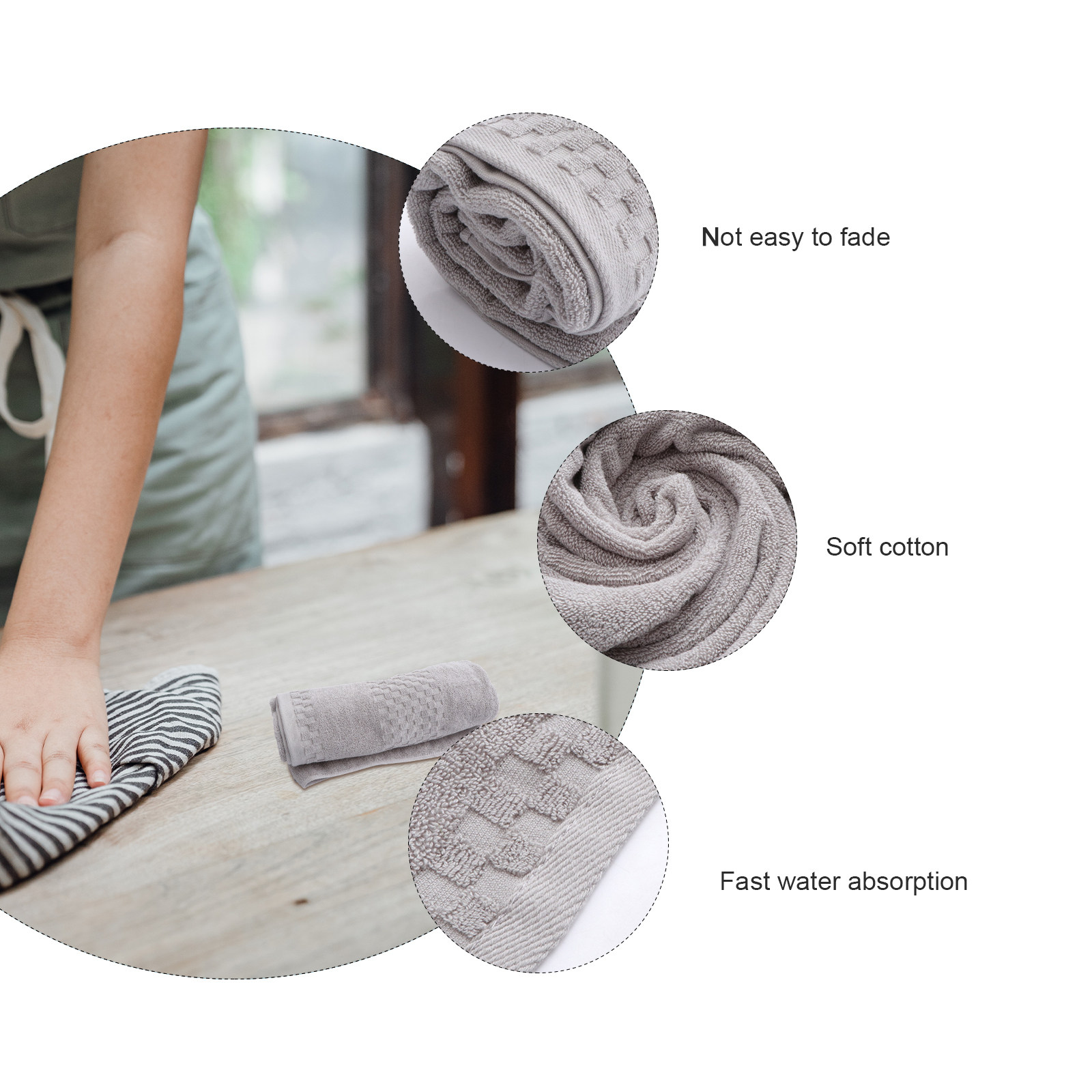 1Pcs Pure Cotton Thick Bath To - Home Textiles Pakistan 评论和价格