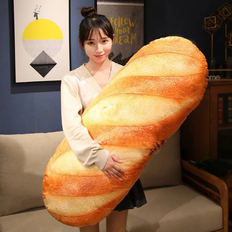 Giant Bread Plush Long Pillow  - Bolster Pillow Long 评论和价格