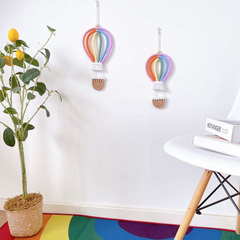 Hot Air Balloon Wall Hanging C - Hot Home Of Textiles 评论和价格
